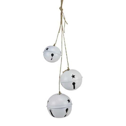 Matte White Jingle Bell Cluster Ornament - My Christmas