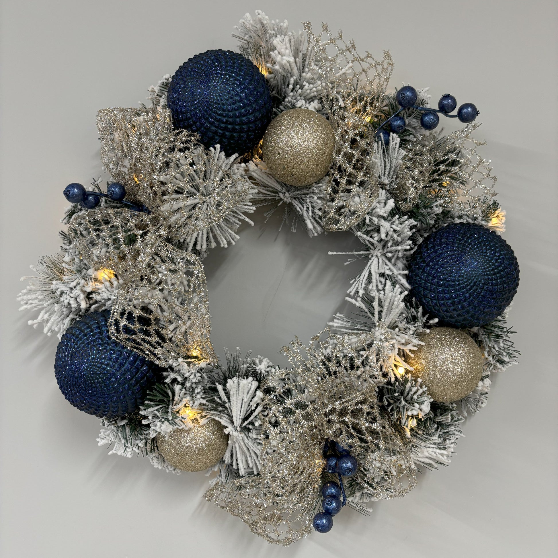 Midnight Blue Durian Bauble - 10cm - My Christmas