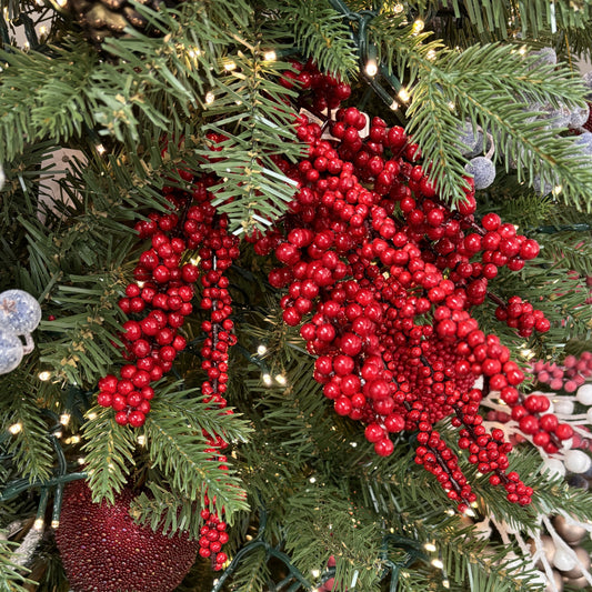 Mixed Red & Dark Red Cluster Berry Pick - My Christmas