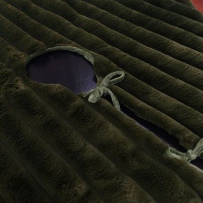 Olive Faux Fur Tree Skirt - My Christmas