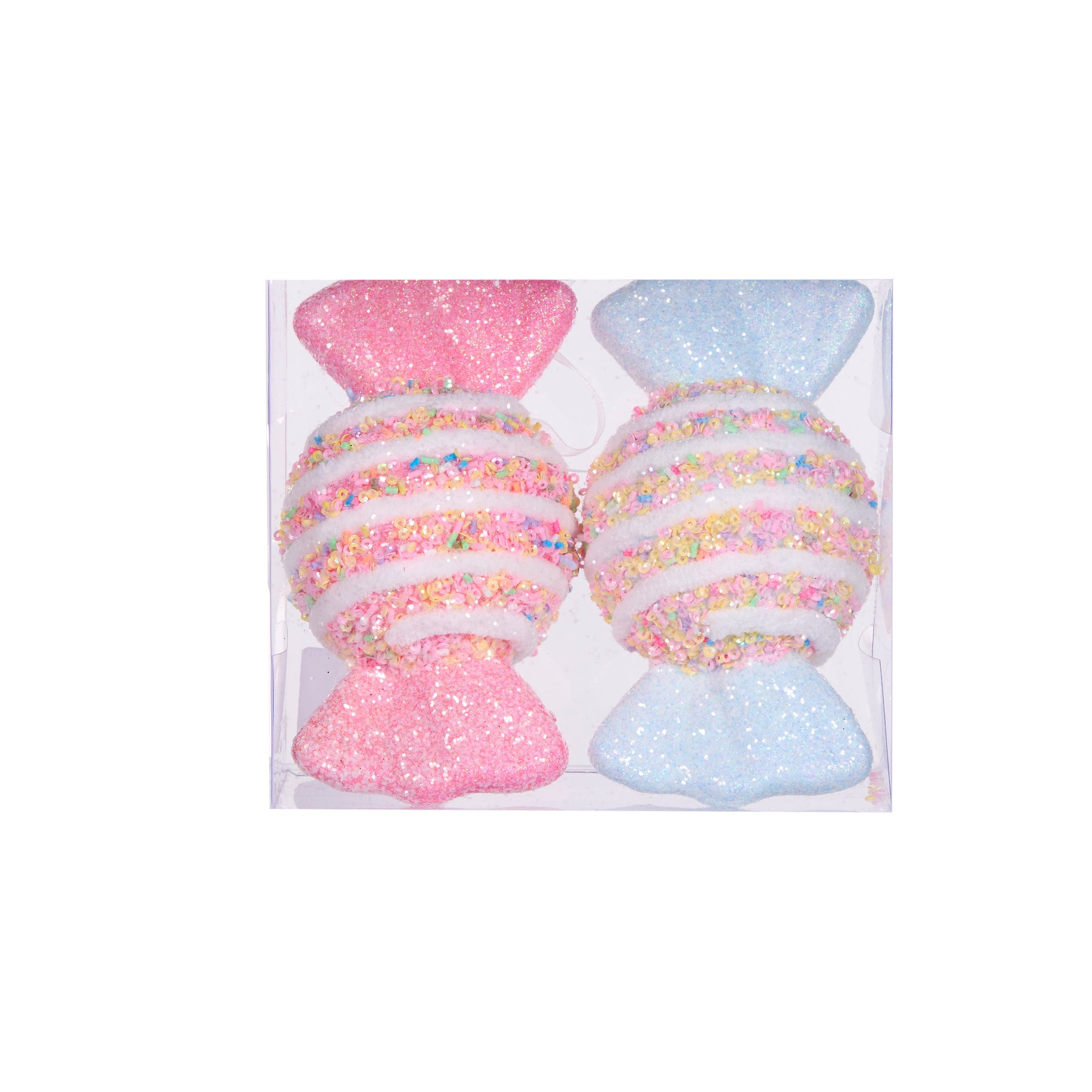 Pastel Sprinkles Wrapped Lollies - Pack of 2 - My Christmas