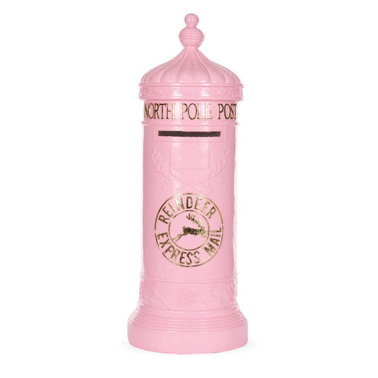 Pink and Gold Santa Mailbox - My Christmas