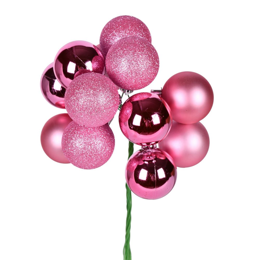 Pink Bauble Cluster Pick - Small - My Christmas