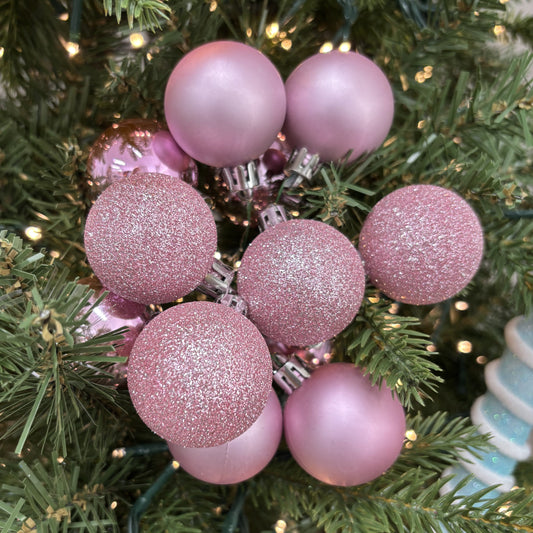 Pink Bauble Cluster Pick - Small - My Christmas