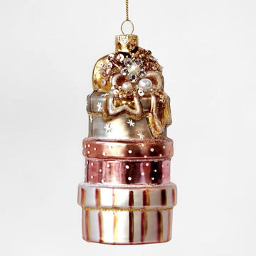 Pink Gift Stack Ornament - My Christmas