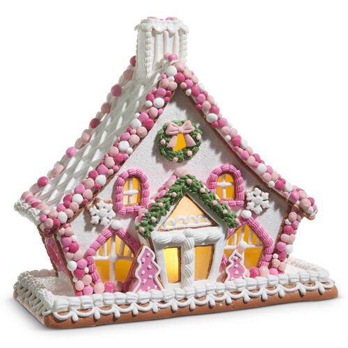 Pink Gingerbread House - Large - My Christmas