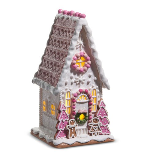 Pink Gingerbread House - Medium - My Christmas