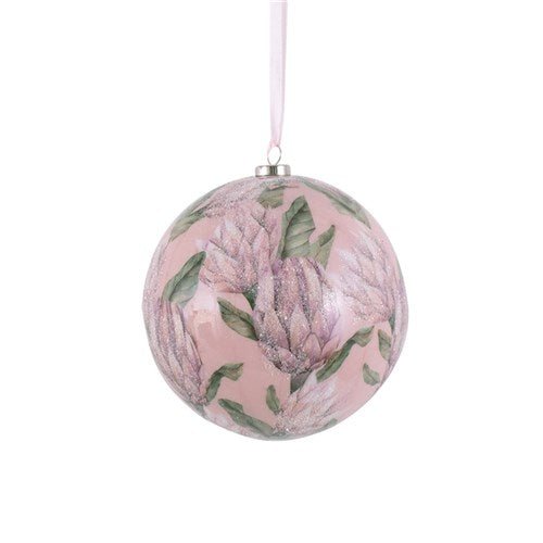 Pink Protea Bauble - My Christmas