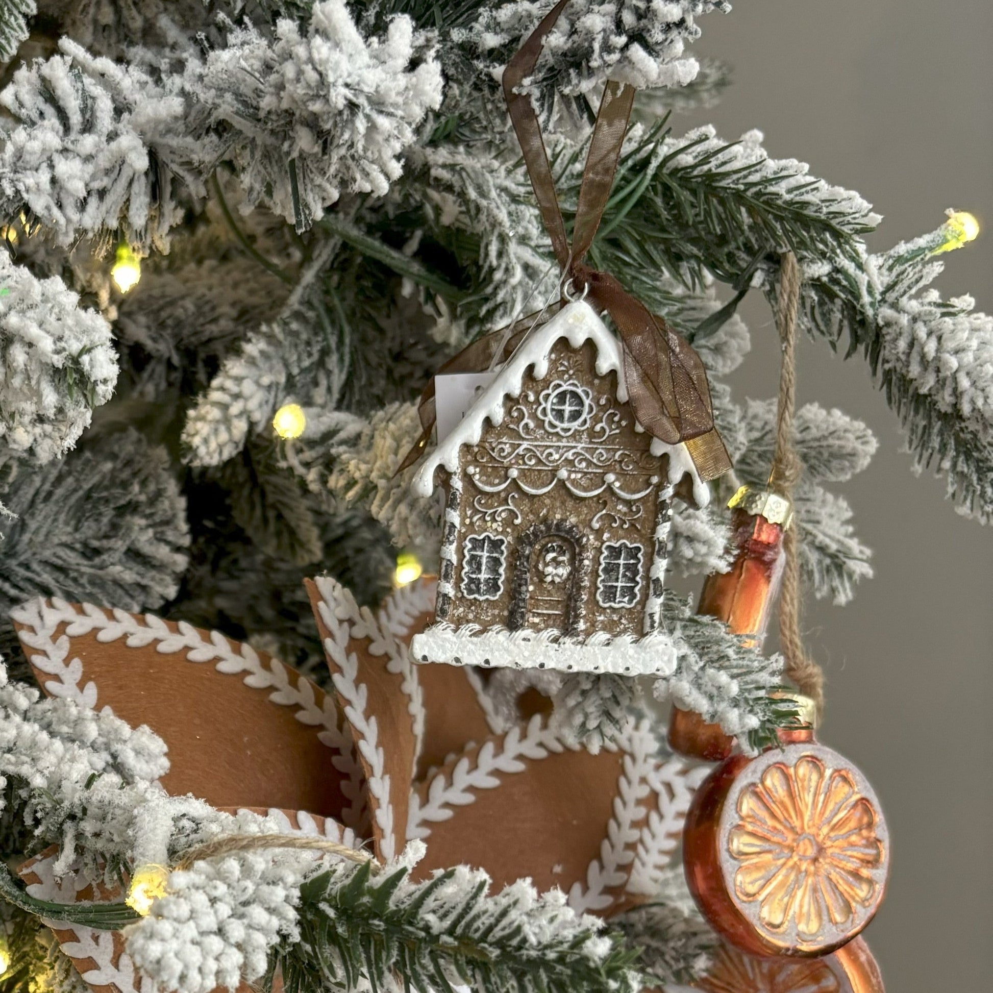 Piped Gingerbread House Ornament - My Christmas