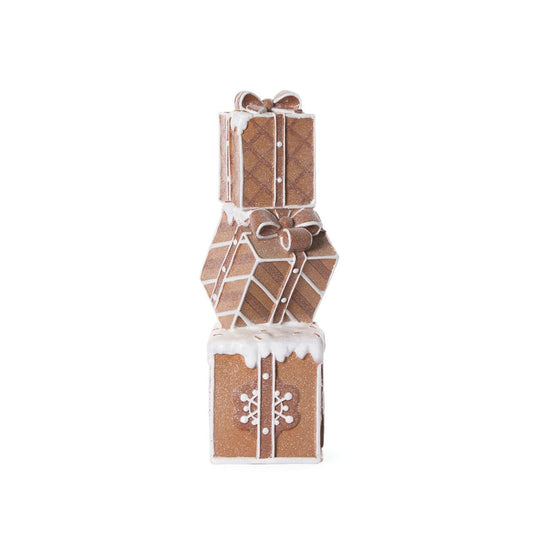 Piped Gingerbread Present Stack - 36cm - My Christmas