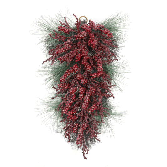Red and Green Berry Teardrop - My Christmas