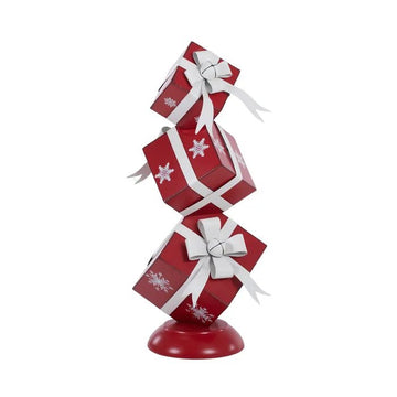 Red and White Present Stack - My Christmas
