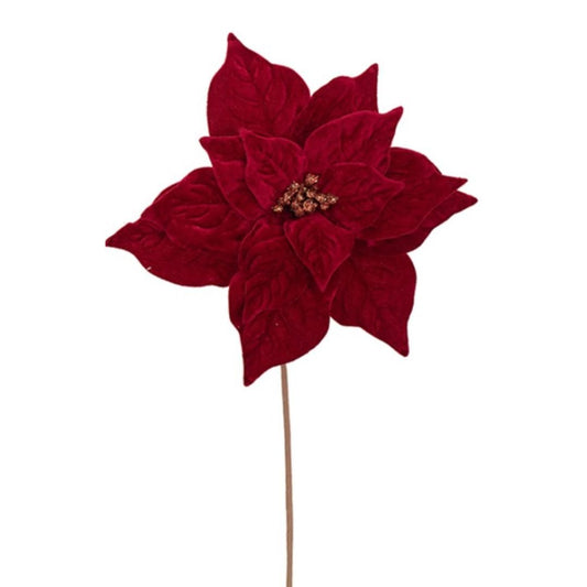 Red Poinsettia with Bells - My Christmas
