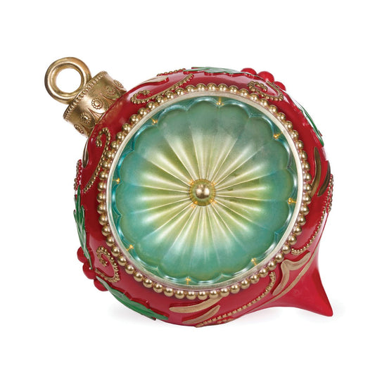 Red Retro Bauble Décor - My Christmas