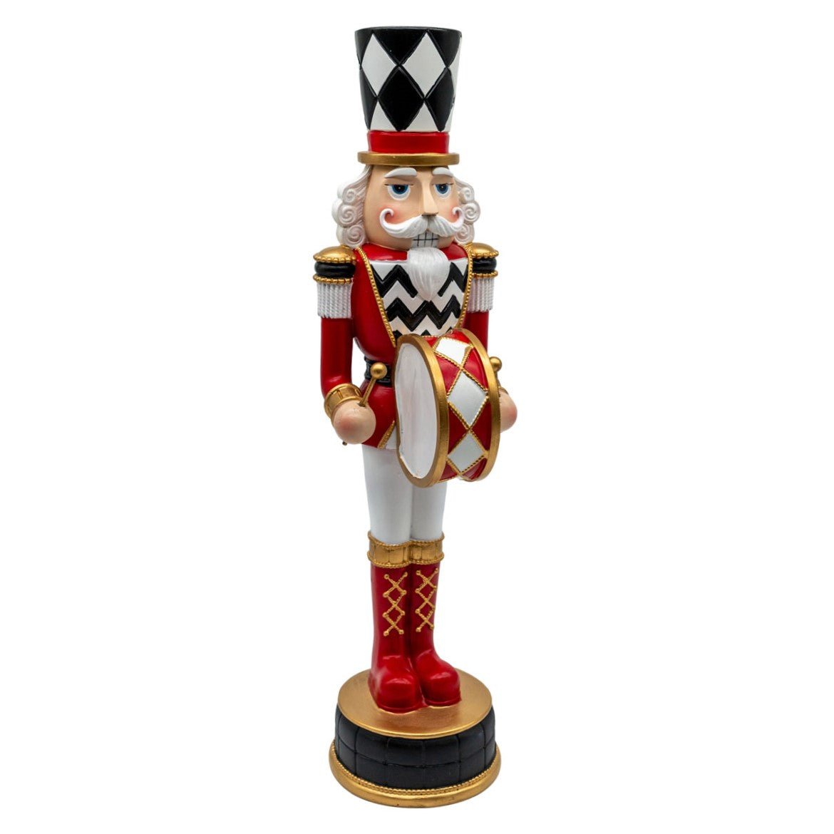 Red, White and Black Nutcracker - 50cm - My Christmas