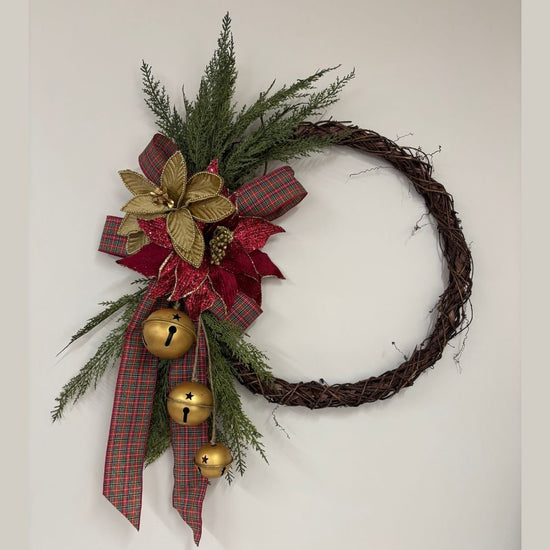 Rustic Traditional Tidings Wreath - My Christmas