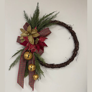 Rustic Traditional Tidings Wreath - My Christmas