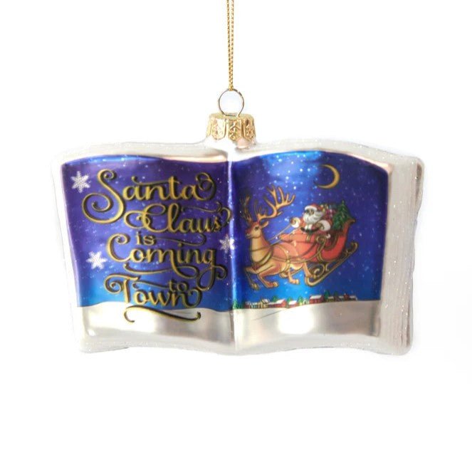 Santa is Coming to Town Book Ornament - My Christmas