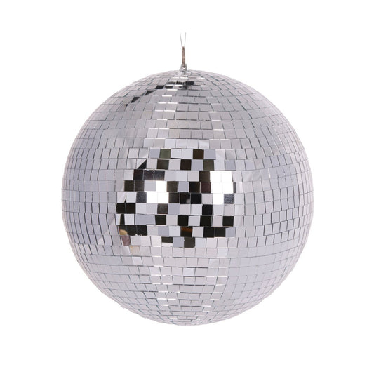 Silver Disco Bauble - 30cm - My Christmas
