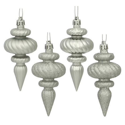 Silver Finial Ornament - Box of 8 - My Christmas