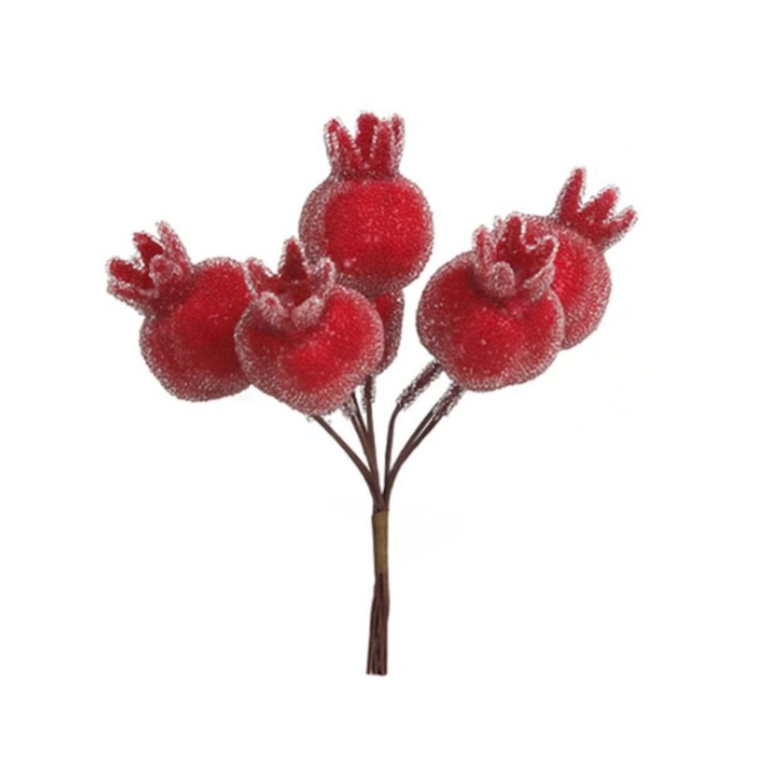 Sugar Coated Pomegranate Bunch - My Christmas
