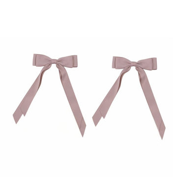 Taupe Satin Ribbon Bows - Pack of 2 - My Christmas