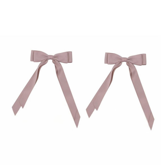 Taupe Satin Ribbon Bows - Pack of 2 - My Christmas