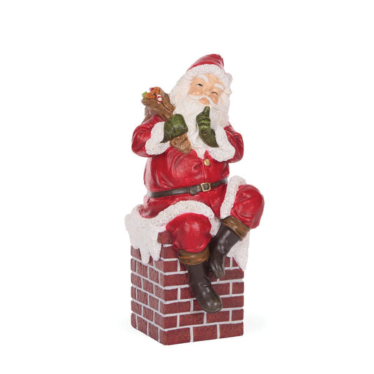Traditional Santa On Chimney - 30cm - My Christmas