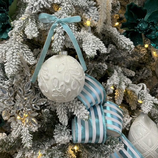 Velvet Ribbon - Light Blue - My Christmas