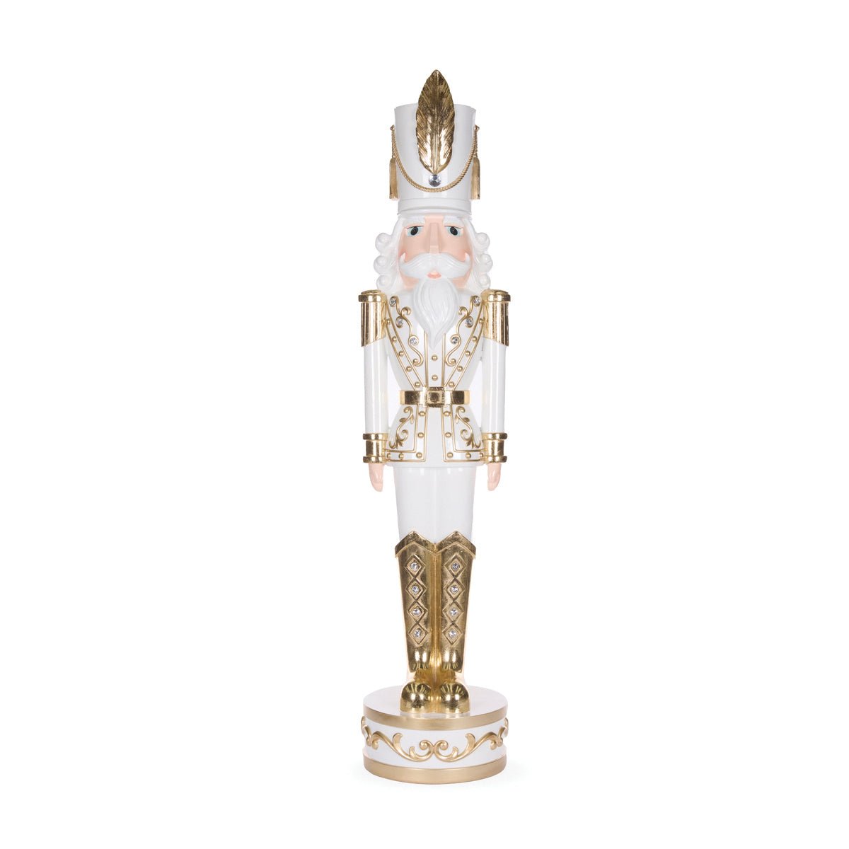 White and Gold Jewel Nutcracker - My Christmas
