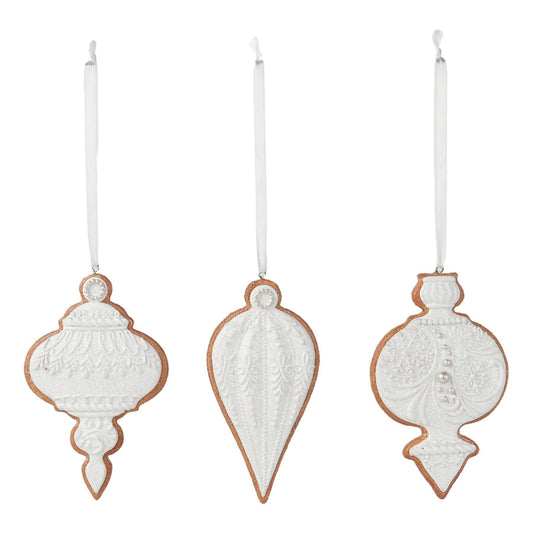 White Cookie Ornament - Assorted - My Christmas