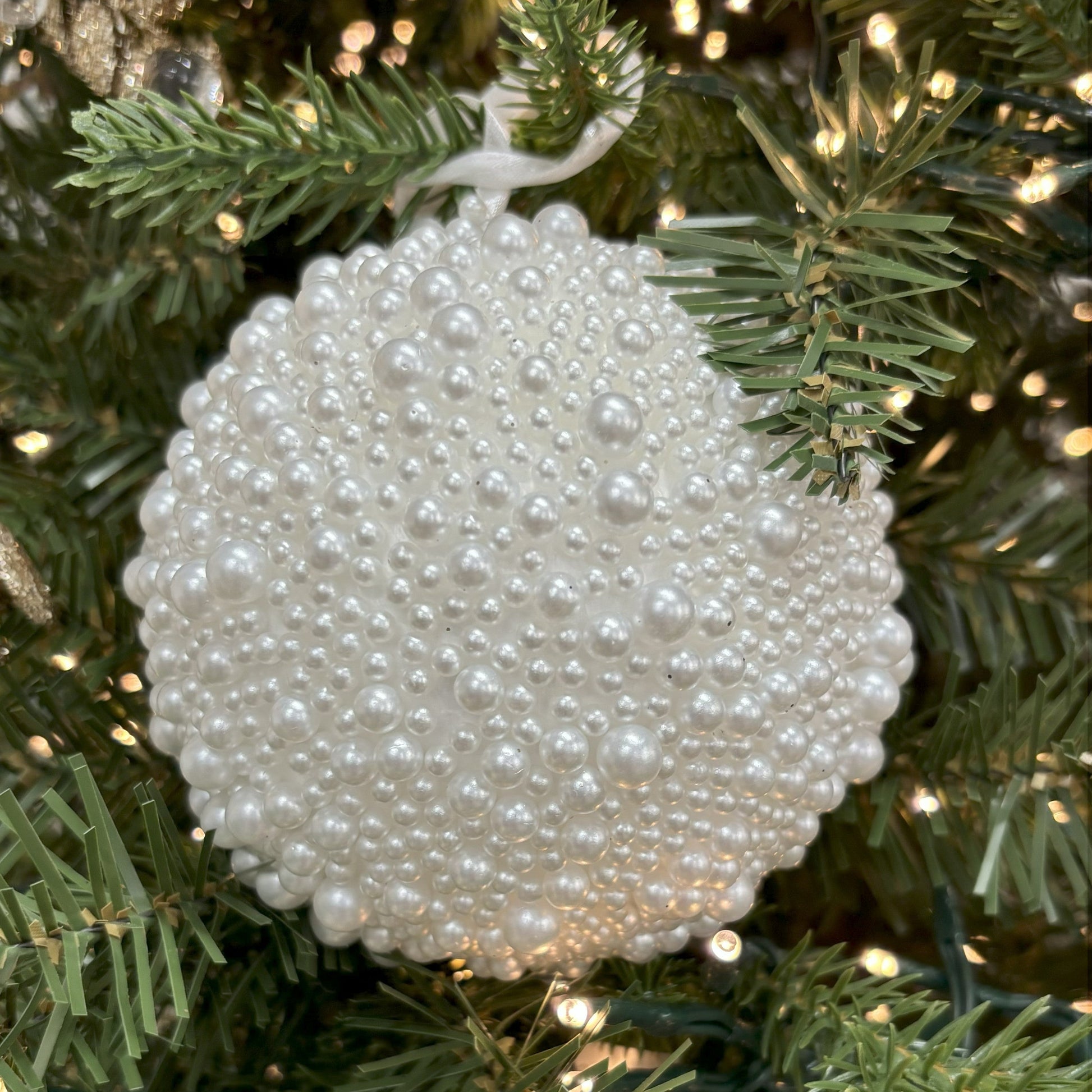 White Pearl Bauble - My Christmas