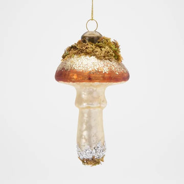 Wild Mushroom Glitter Ornament - My Christmas