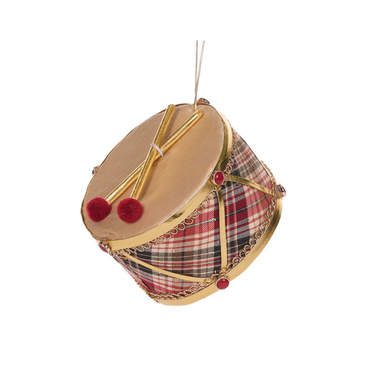 Winter Tartan Drum - Medium - My Christmas