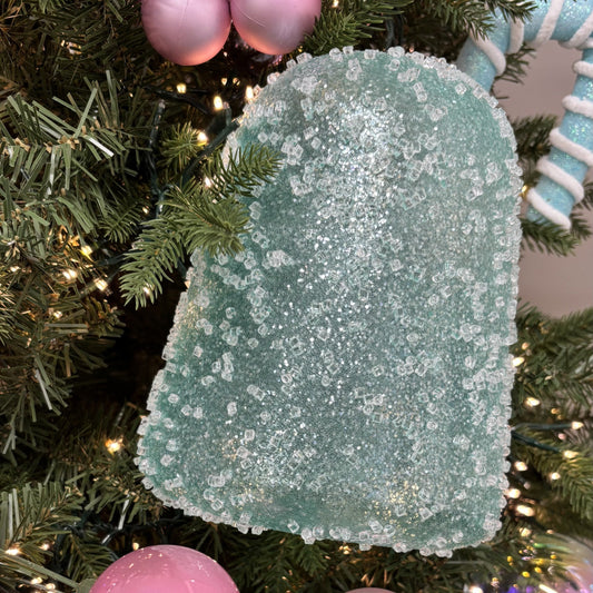 XL Baby Blue Icy Sugar Gum Drop - My Christmas