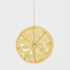 Yellow Palermo Beaded Lemon Slice Ornament - My Christmas