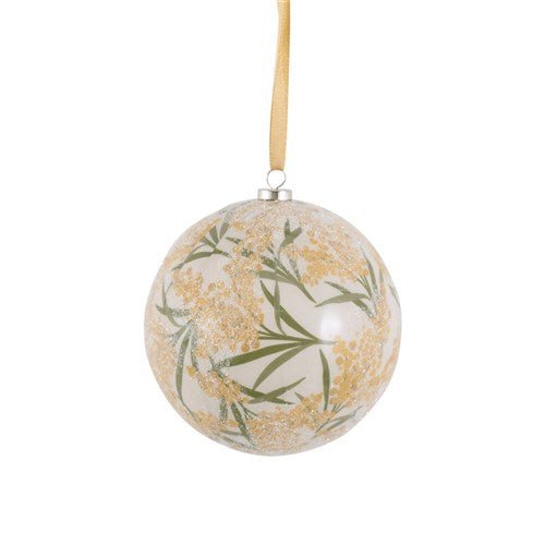 Yellow Wattle Bauble - My Christmas
