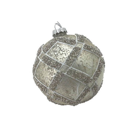 Platinum Glass Ornament