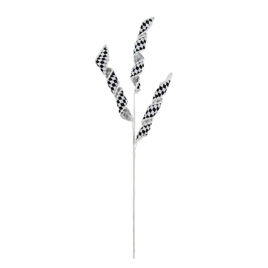 Black and White Spiral Spray - My Christmas