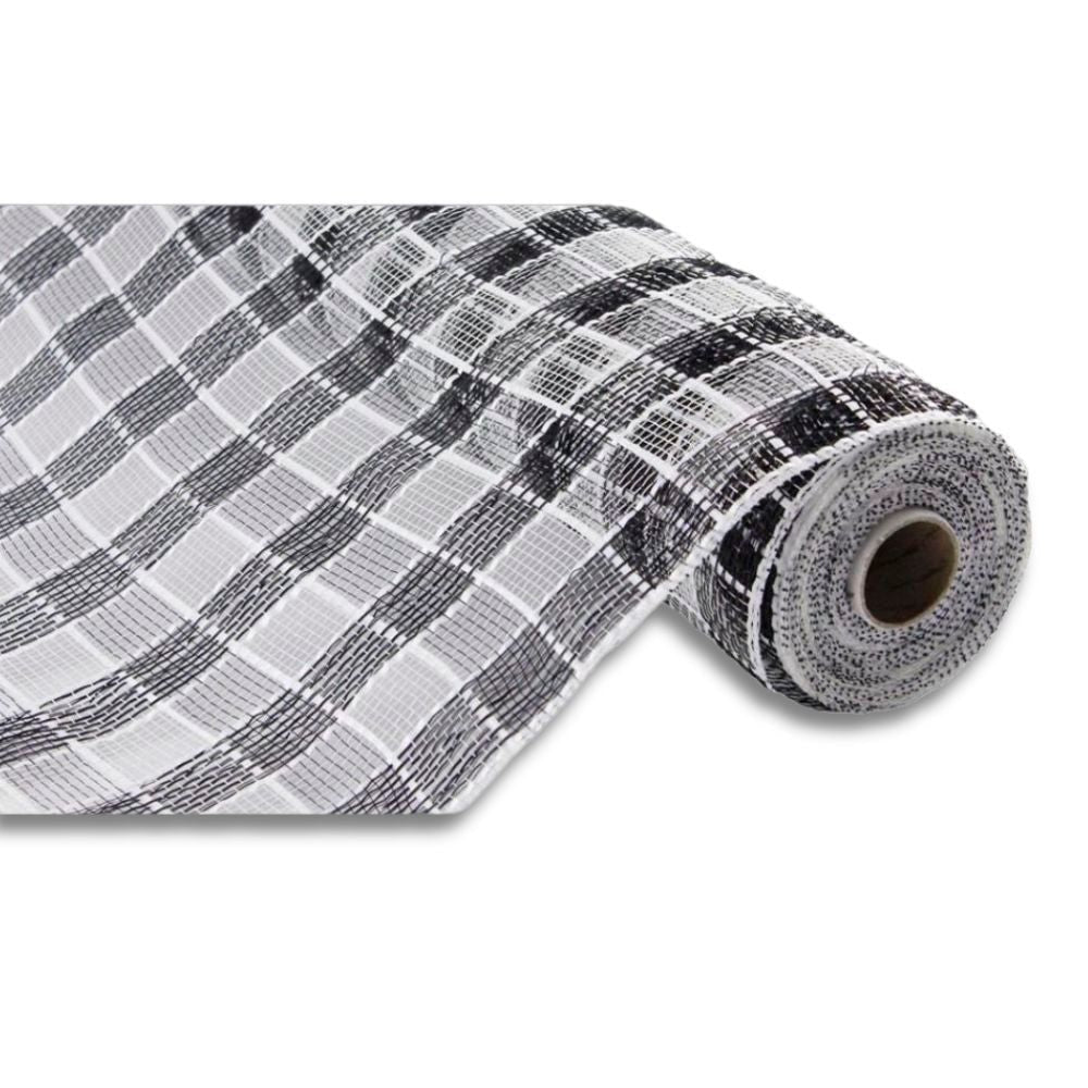 Black & White Checkered Mesh - My Christmas