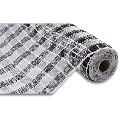 Black & White Checkered Mesh - My Christmas