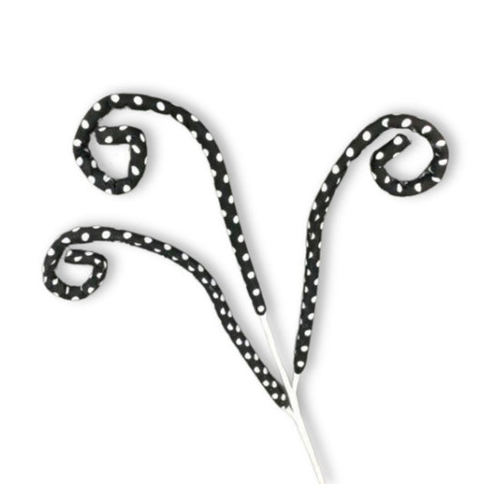 Black White Polka Dot Curl Spray - My Christmas