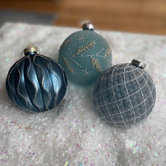 Blue Glass Ball Ornament - My Christmas