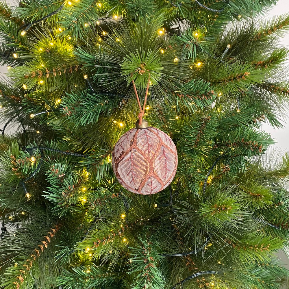 Brown Glass Ball Ornament - My Christmas