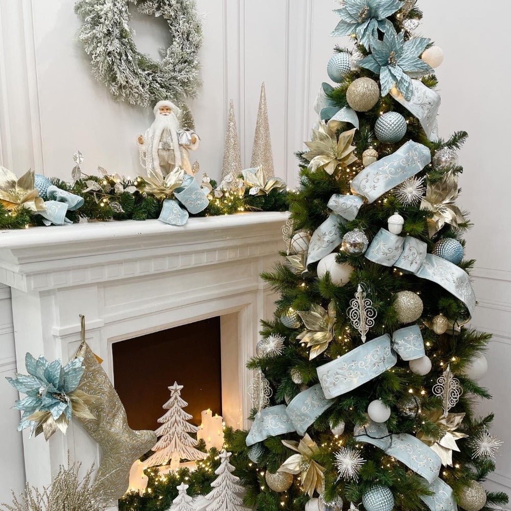 Champagne/Silver Glitter Ornament - My Christmas