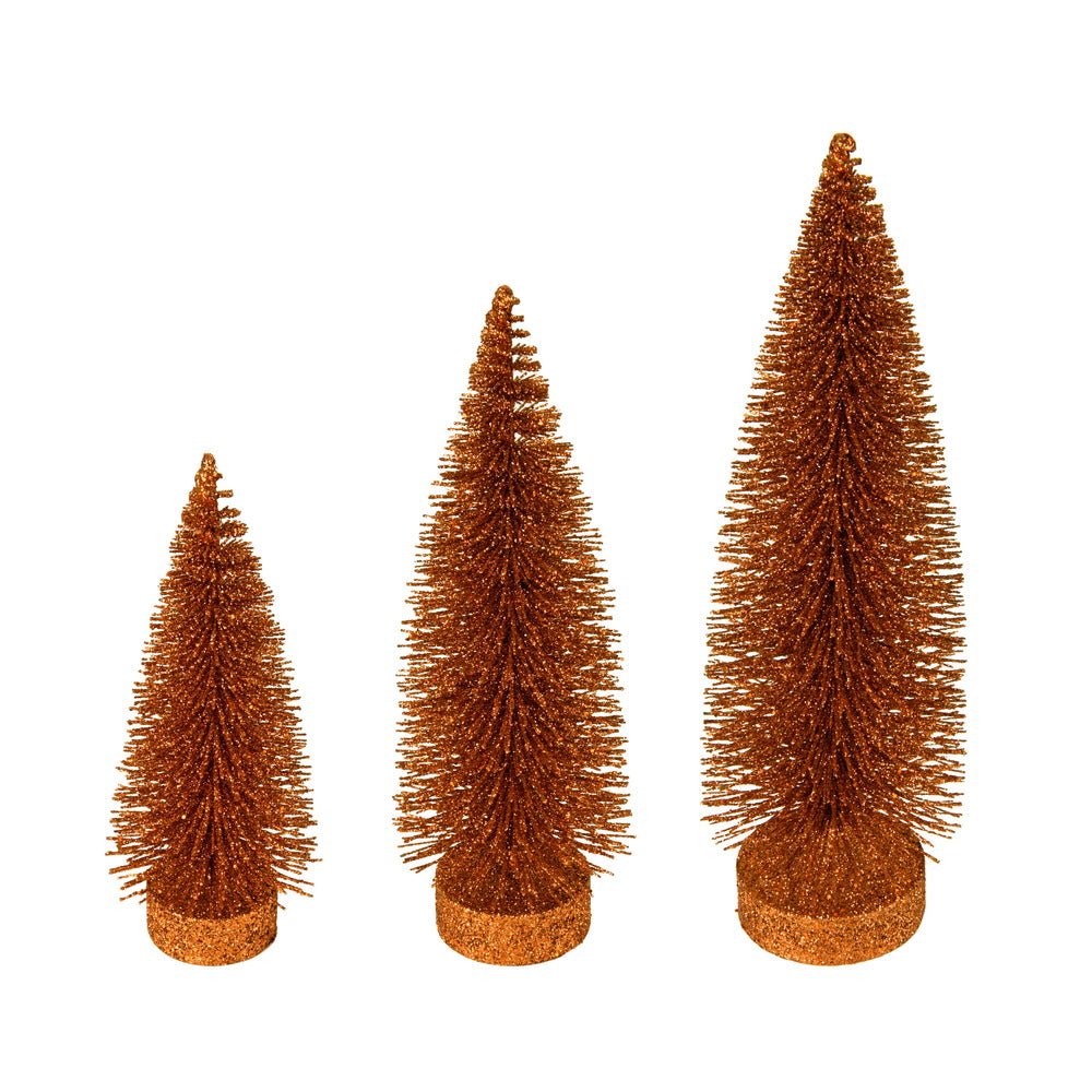 Copper Glitter Tree Set - My Christmas