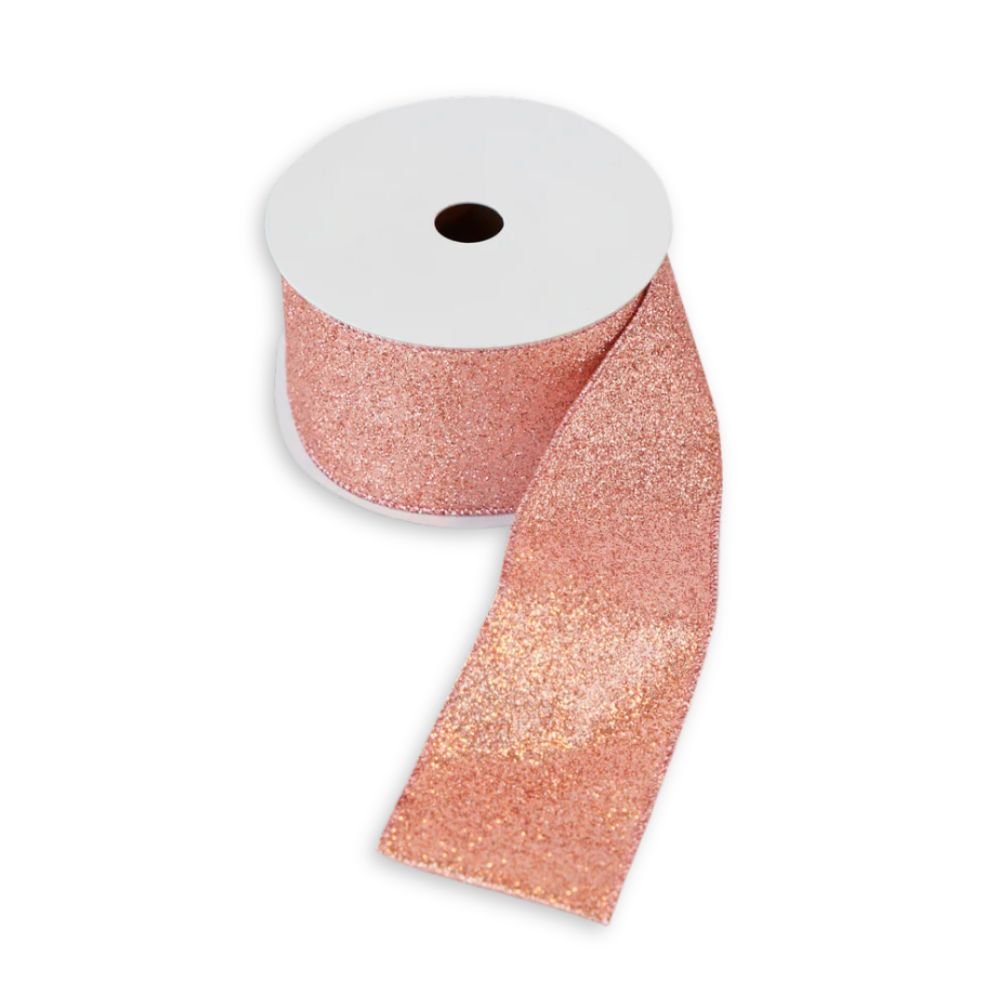 Dark Pink Glitter Ribbon, 9m - My Christmas