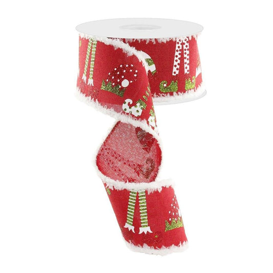 Elf Legs And Hats Ribbon - My Christmas