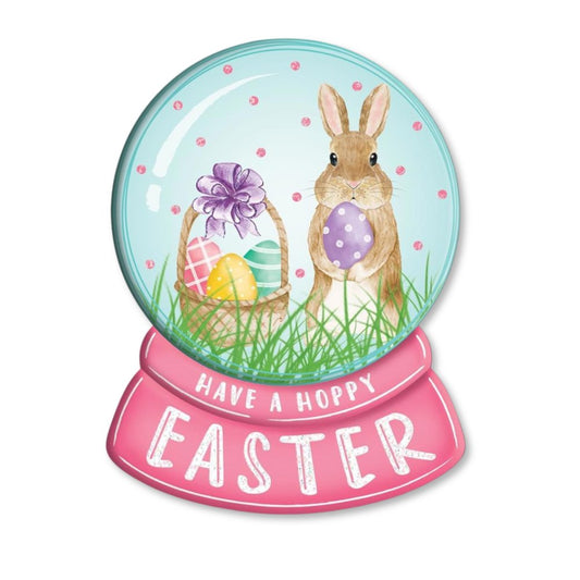 Embossed Easter Snow Globe Sign - My Christmas