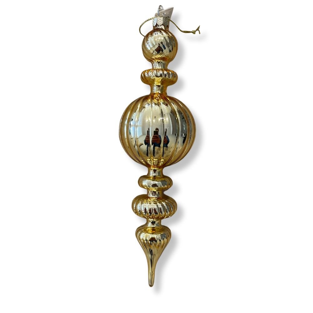 Gold Finial Ornament - My Christmas